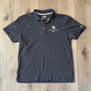 New Era - CU Boulder Heathered Charcoal Polo Shirt